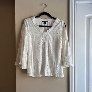 Stunning Lace Blouse with cutout sleeves